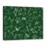 back to school doodles Canvas 20  x 16  (Stretched)