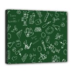 back to school doodles Deluxe Canvas 24  x 20  (Stretched)