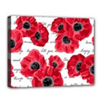 love poppies Canvas 14  x 11  (Stretched)