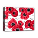 love poppies Deluxe Canvas 16  x 12  (Stretched) 