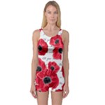 love poppies One Piece Boyleg Swimsuit