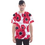 love poppies Men s Sports Mesh Tee