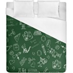 back to school doodles Duvet Cover (California King Size)