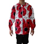 love poppies Hooded Windbreaker (Kids)