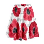 love poppies High Waist Skirt