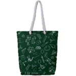 back to school doodles Full Print Rope Handle Tote (Small)