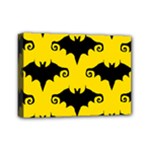 yellow bats Mini Canvas 7  x 5  (Stretched)