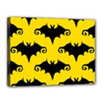 yellow bats Canvas 16  x 12  (Stretched)