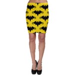 yellow bats Bodycon Skirt