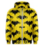 yellow bats Men s Zipper Hoodie