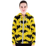 yellow bats Women s Zipper Hoodie