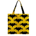 yellow bats Zipper Grocery Tote Bag