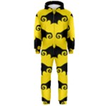 yellow bats Hooded Jumpsuit (Men)