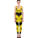 yellow bats One Piece Catsuit