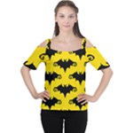 yellow bats Cutout Shoulder Tee