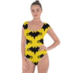 yellow bats Short Sleeve Leotard 