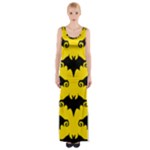 yellow bats Maxi Thigh Split Dress