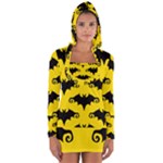 yellow bats Long Sleeve Hooded T-shirt