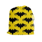 yellow bats Drawstring Pouch (XL)