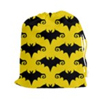 yellow bats Drawstring Pouch (XXL)