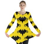 yellow bats Long Sleeve Tunic 