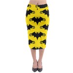 yellow bats Midi Pencil Skirt