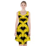 yellow bats Racerback Midi Dress