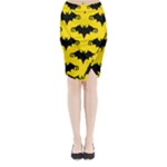 yellow bats Midi Wrap Pencil Skirt