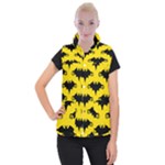 yellow bats Women s Button Up Vest