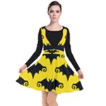 yellow bats Plunge Pinafore Dress