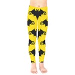 yellow bats Kids  Legging