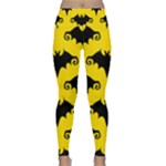 yellow bats Lightweight Velour Classic Yoga Leggings