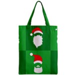 Christmas Santa Beard Zipper Classic Tote Bag