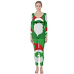 Christmas Santa Beard Long Sleeve Catsuit