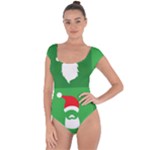 Christmas Santa Beard Short Sleeve Leotard 