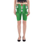 Christmas Santa Beard Yoga Cropped Leggings