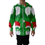 Christmas Santa Beard Hooded Windbreaker (Kids)