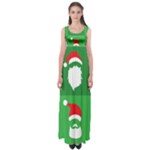 Christmas Santa Beard Empire Waist Maxi Dress