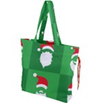 Christmas Santa Beard Drawstring Tote Bag