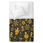 Gold snowman Duvet Cover (Single Size)