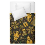 Gold snowman Duvet Cover Double Side (Single Size)