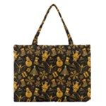 Gold snowman Medium Tote Bag