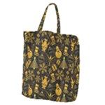 Gold snowman Giant Grocery Tote