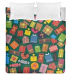 Christmas Presents Duvet Cover Double Side (Queen Size)