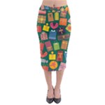 Christmas Presents Midi Pencil Skirt