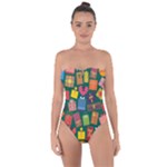 Christmas Presents Tie Back One Piece Swimsuit