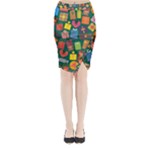 Christmas Presents Midi Wrap Pencil Skirt