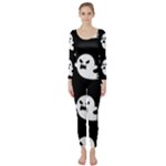 cute Ghosts Long Sleeve Catsuit