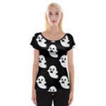 cute Ghosts Cap Sleeve Top