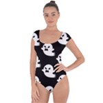 cute Ghosts Short Sleeve Leotard 